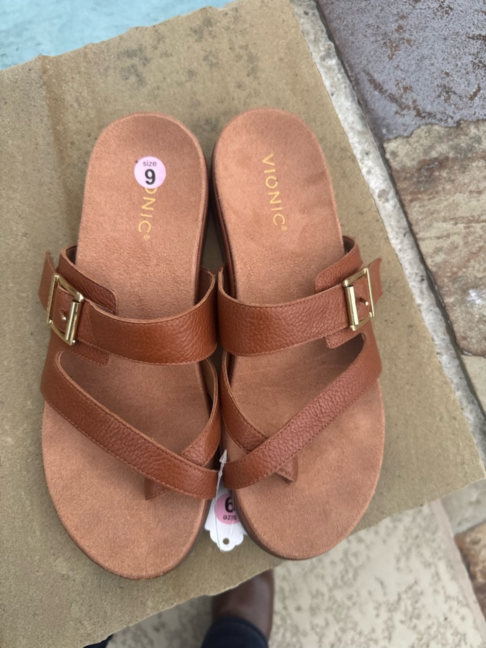 Vionic Carmela Leather Sandals – Size 9 – NEW - Picture 11 of 12